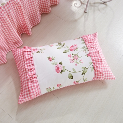 91家纺网 家纺一手货源 找家纺 （总1）爱妮玖玖 全棉韩式单层枕套一对