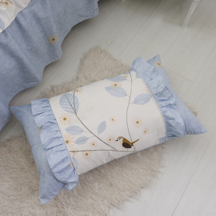 91家纺网 家纺一手货源 找家纺 （总2）爱妮玖玖 全棉韩式单层枕套一对