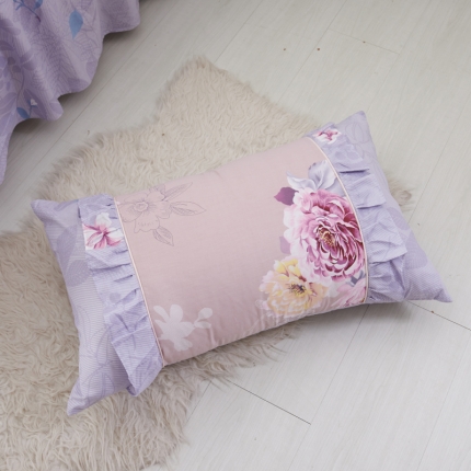 91家纺网 家纺一手货源 找家纺 （总2）爱妮玖玖 全棉韩式单层枕套一对