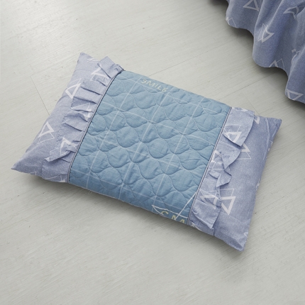 91家纺网 家纺一手货源 找家纺 （总1）爱妮玖玖 全棉韩式夹棉枕套一对