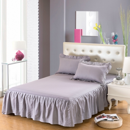 91家纺网 家纺一手货源 找家纺 （总）爱妮玖玖 2019全棉缎条单层床罩