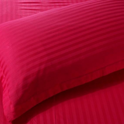 91家纺网 家纺一手货源 找家纺 （总）爱妮玖玖全棉 纯色缎条信封枕套一对48cm*74cm