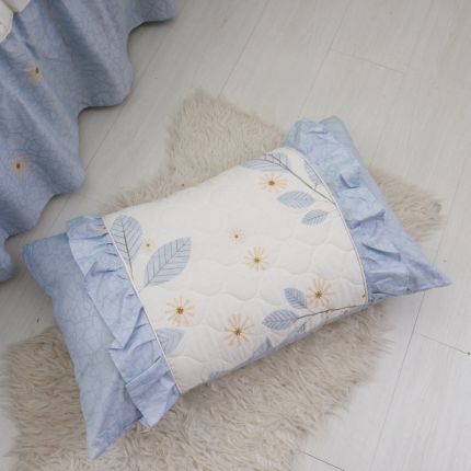 91家纺网 家纺一手货源 找家纺 （总2）爱妮玖玖 全棉韩式夹棉枕套一对