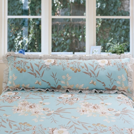 91家纺网 家纺一手货源 找家纺 （总）爱妮玖玖 全棉单层长枕一只200*45CM（定）