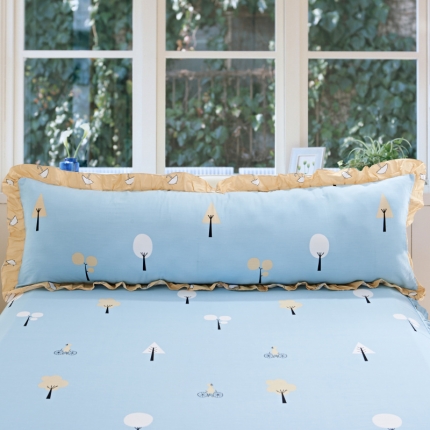 91家纺网 家纺一手货源 找家纺 （总）爱妮玖玖 全棉单层长枕一只200*45CM（定）