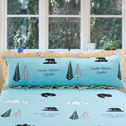 91家纺网 家纺一手货源 找家纺 （总）爱妮玖玖 全棉单层长枕一只200*45CM（定）