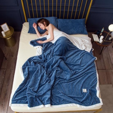 91家纺网 家纺一手货源 找家纺 （总）网客 2024新款菠萝格休闲随意毯