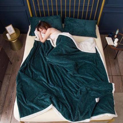 91家纺网 家纺一手货源 找家纺 （总）网客 2024新款菠萝格休闲随意毯