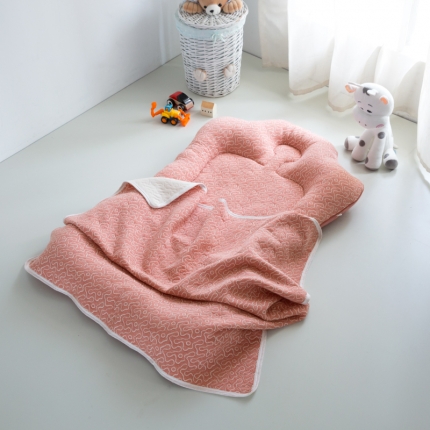 益家小太阳 新款A类婴儿便携床送毯子花漾-沙红