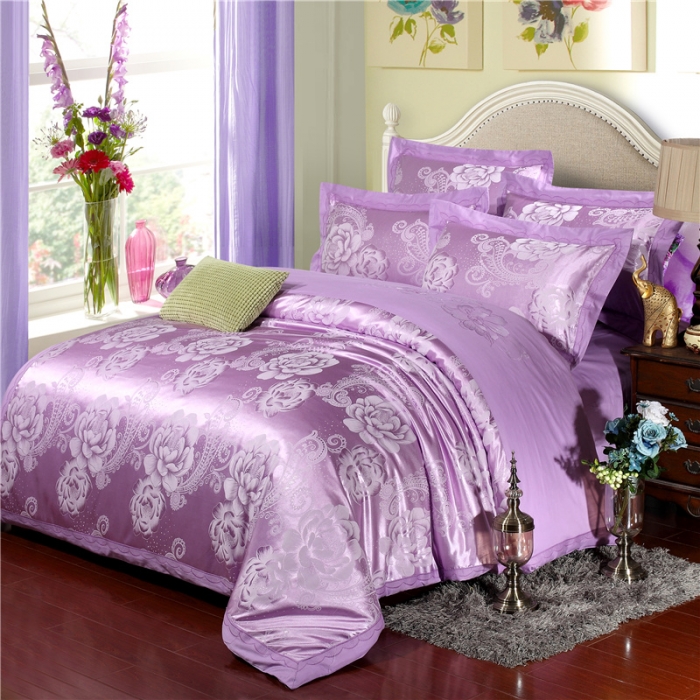 91家纺网 家纺一手货源 找家纺 （总）盛馨家纺 贡缎提花四件套