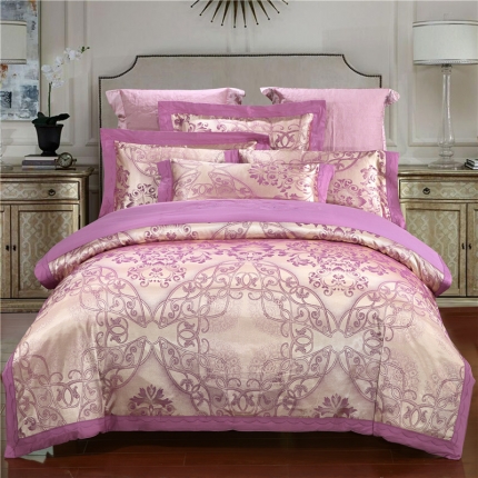 91家纺网 家纺一手货源 找家纺 （总）盛馨家纺 贡缎提花四件套