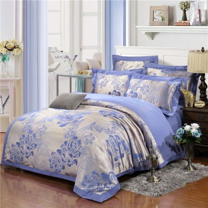 91家纺网 家纺一手货源 找家纺 （总）盛馨家纺 贡缎提花四件套