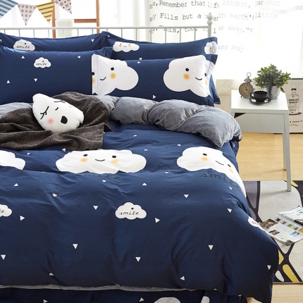 91家纺网 家纺一手货源 找家纺 （总）盛馨家纺 加厚保暖棉加绒水晶绒四件套