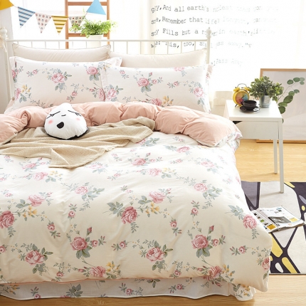 91家纺网 家纺一手货源 找家纺 （总）盛馨家纺 加厚保暖棉加绒水晶绒四件套