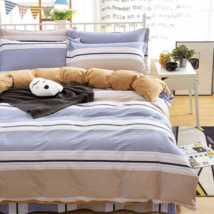 91家纺网 家纺一手货源 找家纺 （总）盛馨家纺 加厚保暖棉加绒水晶绒四件套