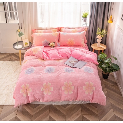 91家纺网 家纺一手货源 找家纺 （总）盛馨家纺 2023新款雕花绒四件套