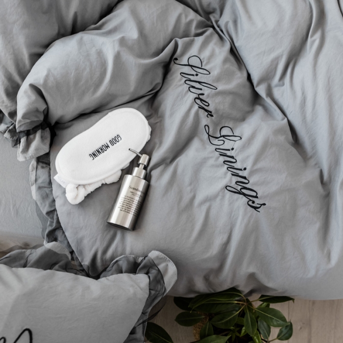 91家纺网 家纺一手货源 找家纺 AB家纺 2019新款水洗棉蕾丝边四件套 中灰