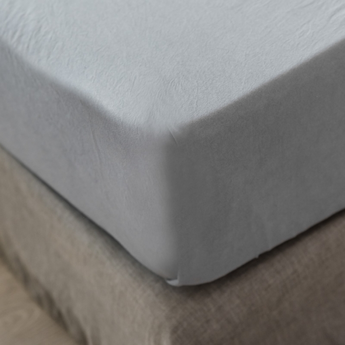 91家纺网 家纺一手货源 找家纺 AB家纺 2019新款水洗棉蕾丝边四件套 中灰