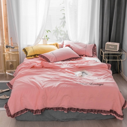 91家纺网 家纺一手货源 找家纺 （总）AB家纺 2019新款蕾丝边夏被