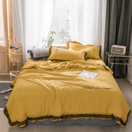 91家纺网 家纺一手货源 找家纺 （总）AB家纺 2019新款蕾丝边夏被