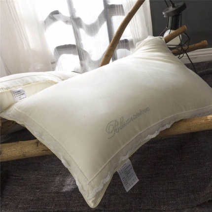 （总）高端牛奶丝护颈枕头枕芯 新款牛奶丝润肤枕