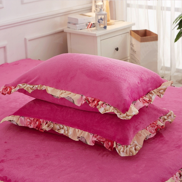 91家纺网 家纺一手货源 找家纺 （总）铠畅 2019韩版法莱绒床裙四件套