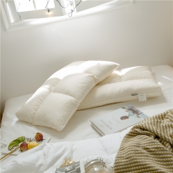 91家纺网 家纺一手货源 找家纺 境月枕芯 乳胶颗粒呵护枕,白色