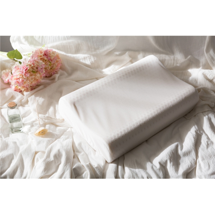 91家纺网 家纺一手货源 找家纺 境月枕芯 2018新款枕头枕芯安眠曲线枕水洗棉条纹-咖色