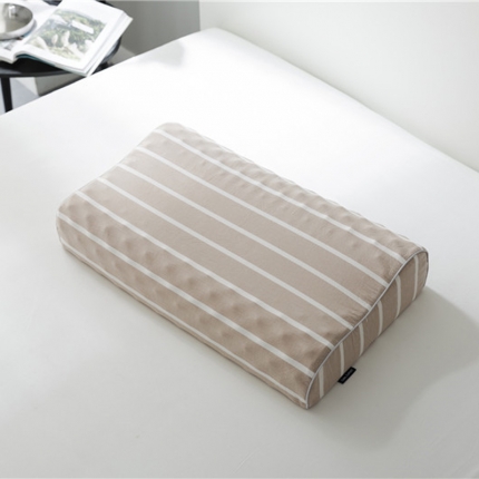 境月枕芯 2018新款枕头枕芯定型枕酒店枕深度按摩枕咖色