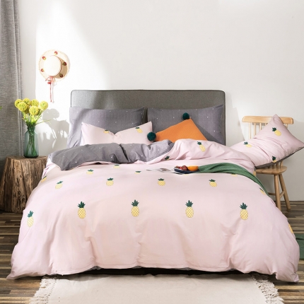 91家纺网 家纺一手货源 找家纺 （总）HL原创 秋冬全棉13070四件套升级版小清新系列