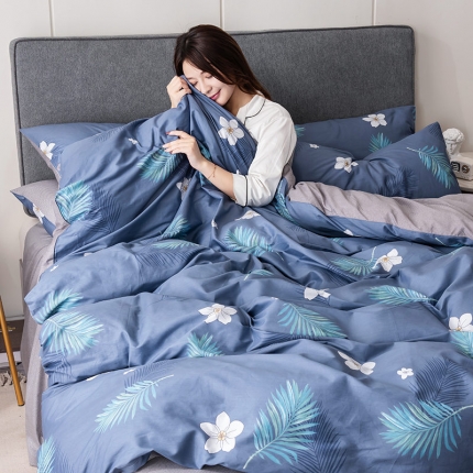 91家纺网 家纺一手货源 找家纺 （总）HL原创 秋冬全棉13070四件套升级版小清新系列