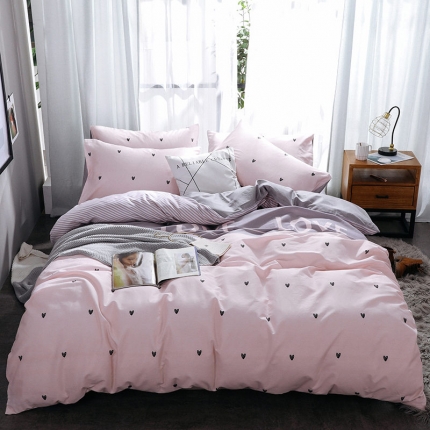 91家纺网 家纺一手货源 找家纺 （总）HL原创 秋冬全棉13070四件套升级版小清新系列