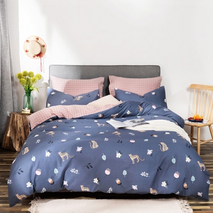 91家纺网 家纺一手货源 找家纺 HL原创 秋冬全棉13070四件套升级版小清新系列 魅野