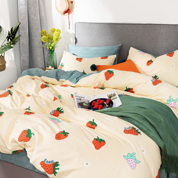 91家纺网 家纺一手货源 找家纺 （总）HL原创 秋冬全棉13070四件套升级版小清新系列