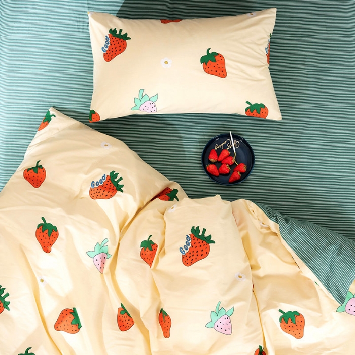 91家纺网 家纺一手货源 找家纺 （总）HL原创 秋冬全棉13070四件套升级版小清新系列