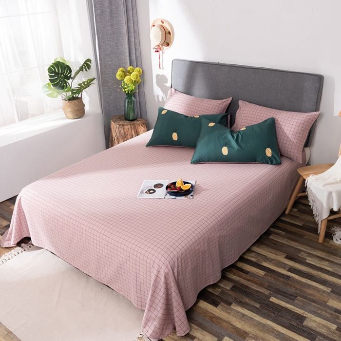 91家纺网 家纺一手货源 找家纺 HL原创秋冬全棉13070四件套升级版小清新系列夏威夷-墨绿