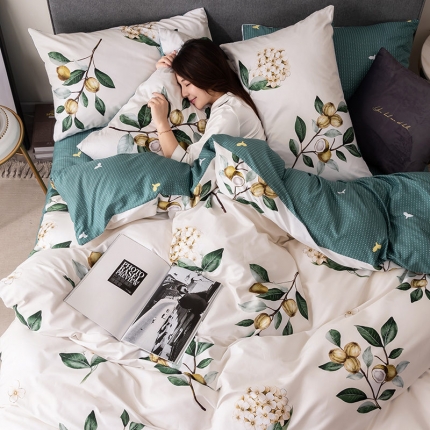 HL原创 秋冬全棉13070四件套升级版小清新系列 秋实