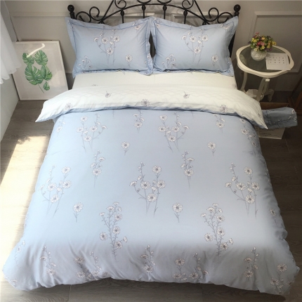 91家纺网 家纺一手货源 找家纺 薏思家纺 13372纯棉清新花卉系四件套 米菲