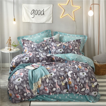 91家纺网 家纺一手货源 找家纺 （总）薏思家纺 纯棉磨毛四件套影棚图