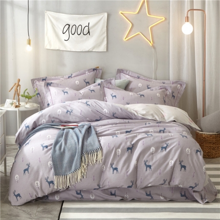 91家纺网 家纺一手货源 找家纺 （总）薏思家纺 纯棉磨毛四件套影棚图