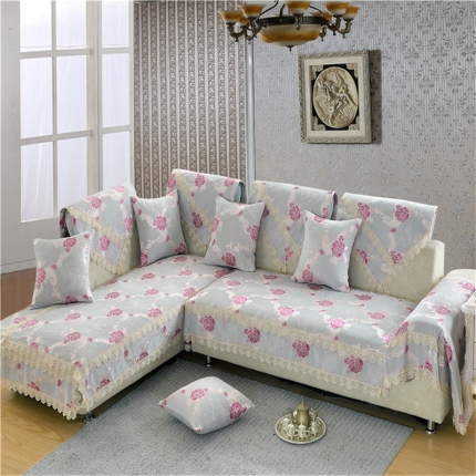 91家纺网 家纺一手货源 找家纺 （总）启博家纺 2022防滑提花全盖雪尼尔沙发巾沙发垫沙发套沙发罩