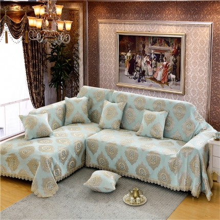 91家纺网 家纺一手货源 找家纺 （总）启博家纺 2022加厚提花全盖雪尼尔沙发巾沙发垫沙发套沙发罩