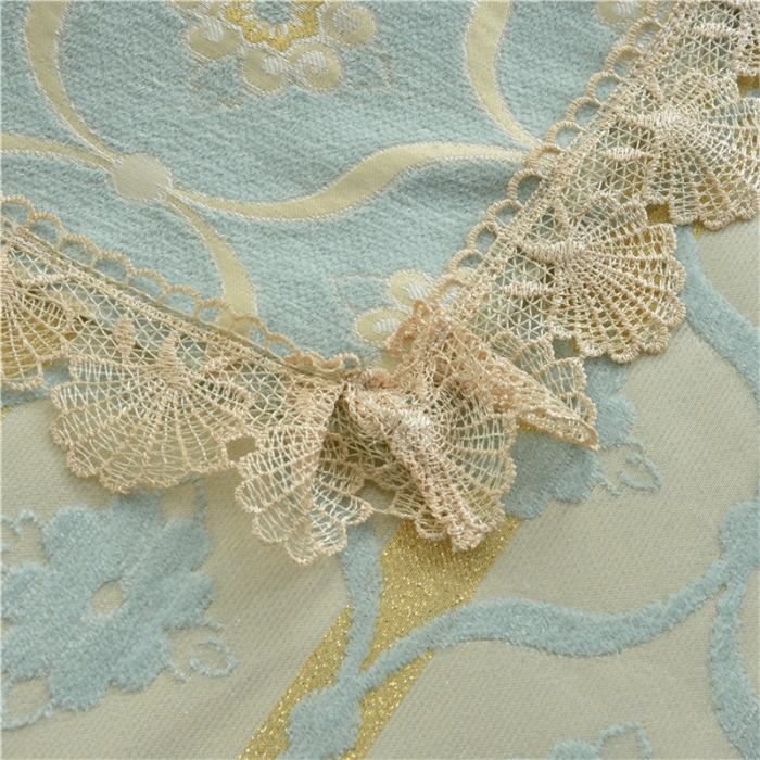 91家纺网 家纺一手货源 找家纺 启博家纺 2022加厚提花全盖雪尼尔沙发巾沙发垫沙发套沙发罩 蕉叶纹（浅绿）