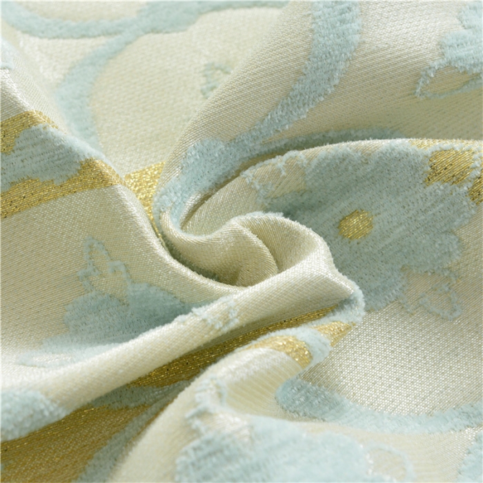 91家纺网 家纺一手货源 找家纺 启博家纺 2022加厚提花全盖雪尼尔沙发巾沙发垫沙发套沙发罩 蕉叶纹（浅绿）