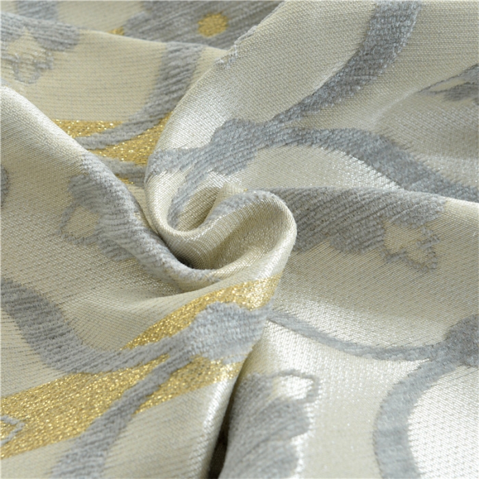 91家纺网 家纺一手货源 找家纺 启博家纺 2022加厚提花全盖雪尼尔沙发巾沙发垫沙发套沙发罩 蕉叶纹-银灰