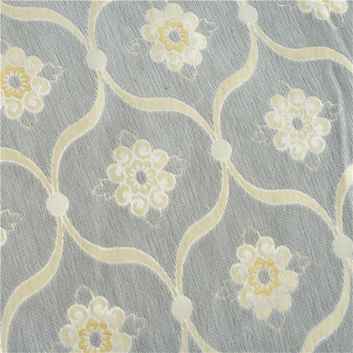 91家纺网 家纺一手货源 找家纺 启博家纺 2022加厚提花全盖雪尼尔沙发巾沙发垫沙发套沙发罩 蕉叶纹-银灰