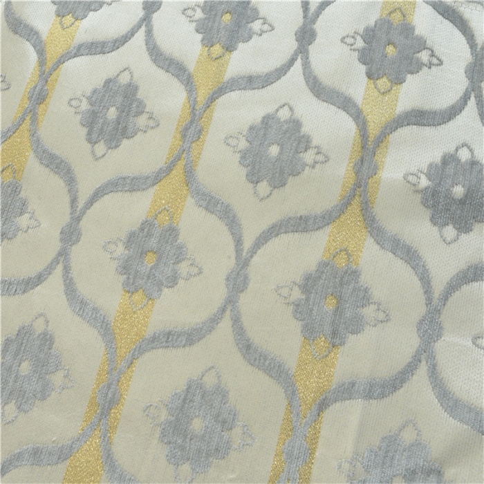 91家纺网 家纺一手货源 找家纺 启博家纺 2022加厚提花全盖雪尼尔沙发巾沙发垫沙发套沙发罩 蕉叶纹-银灰