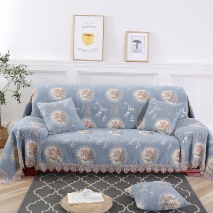 91家纺网 家纺一手货源 找家纺 （总）启博家纺 2022欧式简约全盖雪尼尔沙发巾沙发垫沙发套沙发罩