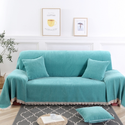 91家纺网 家纺一手货源 找家纺 （总）启博家纺 2022北欧纯色全盖雪尼尔沙发巾沙发垫沙发套沙发罩