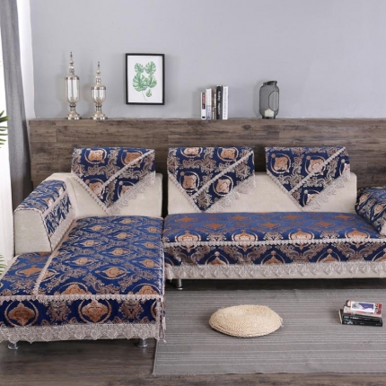 91家纺网 家纺一手货源 找家纺 （总）启博家纺 2022防滑提花全盖雪尼尔沙发巾沙发垫沙发套沙发罩